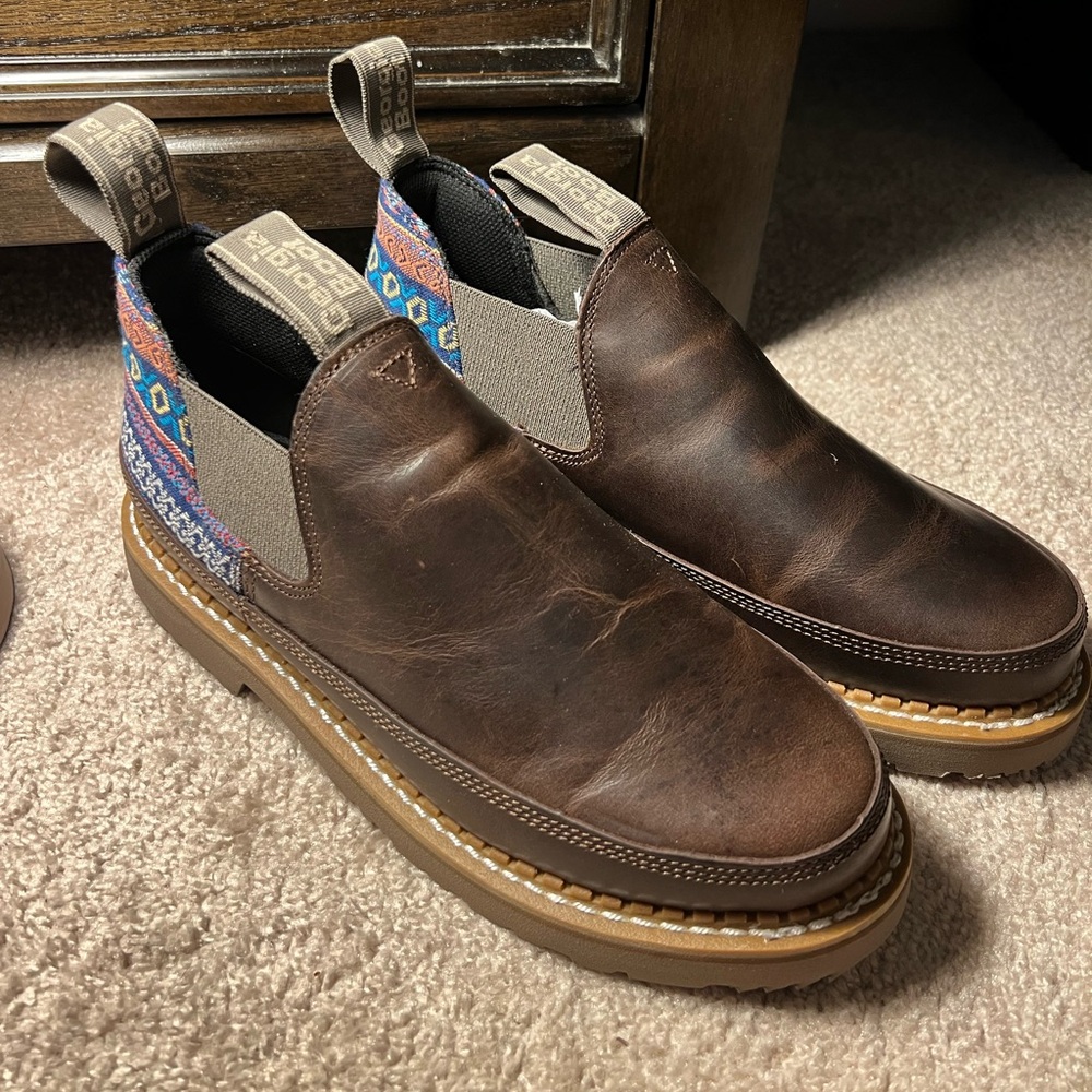 Georgia Boot Brown Ankle Boots